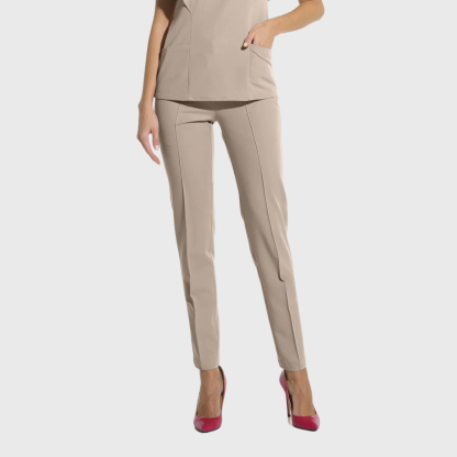 Women's Business Casual Tapered Nursing Scrub Pants