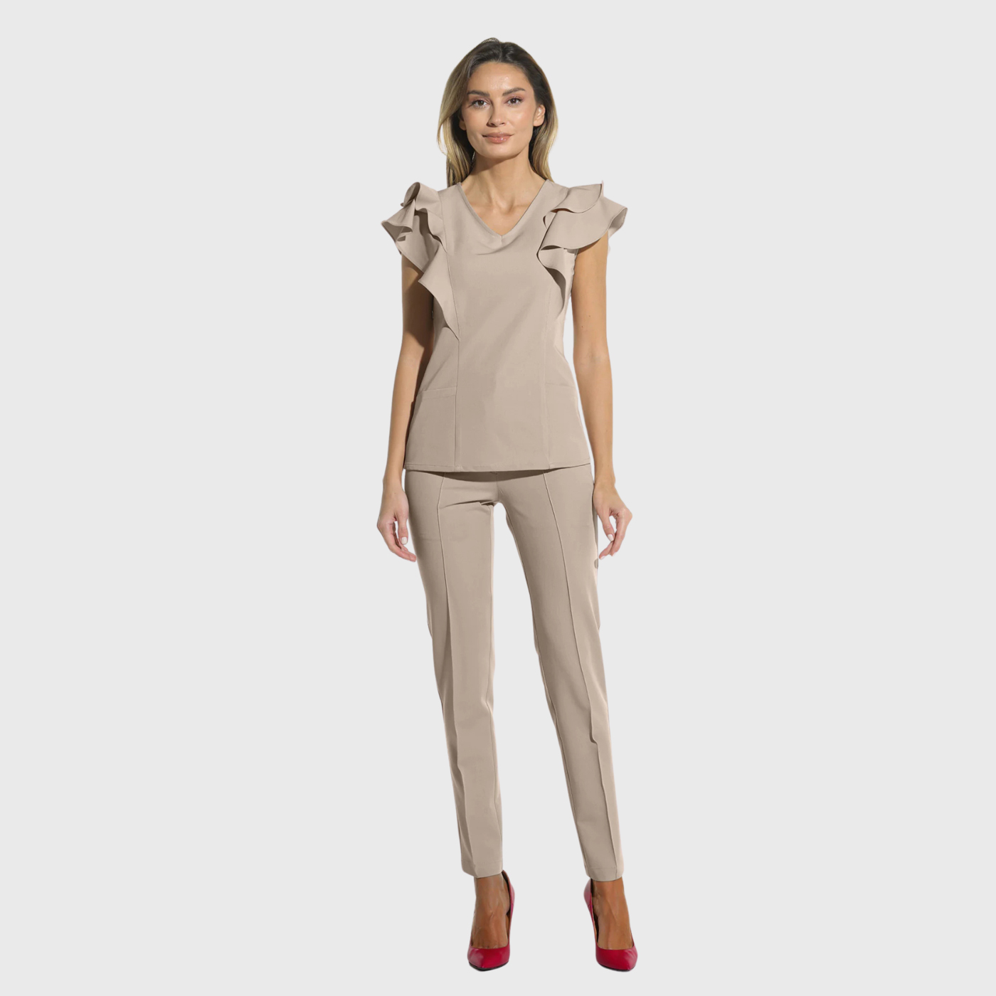 Women's Business Casual Tapered Nursing Scrub Pants
