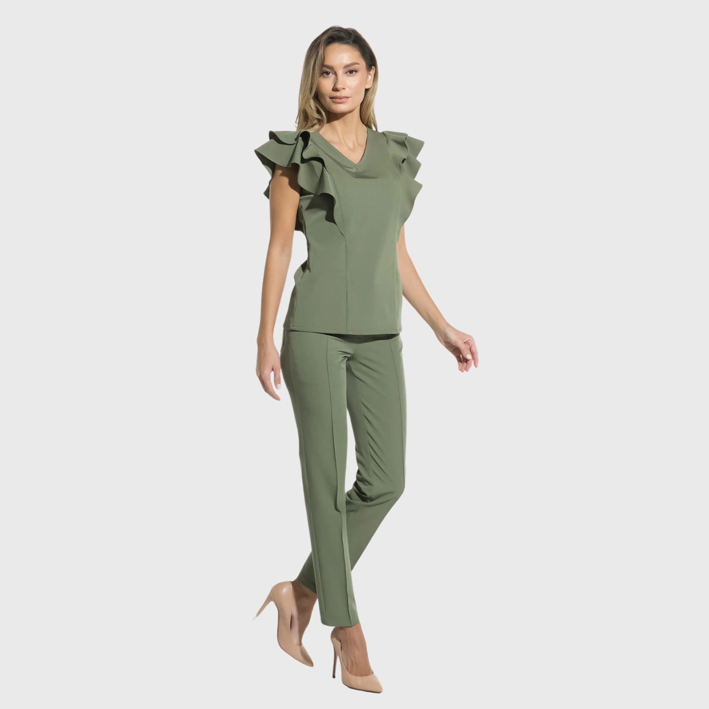 Women's Business Casual Tapered Nursing Scrub Pants