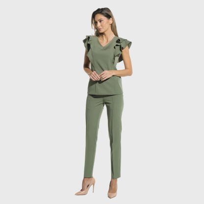 Women's Business Casual Tapered Nursing Scrub Pants