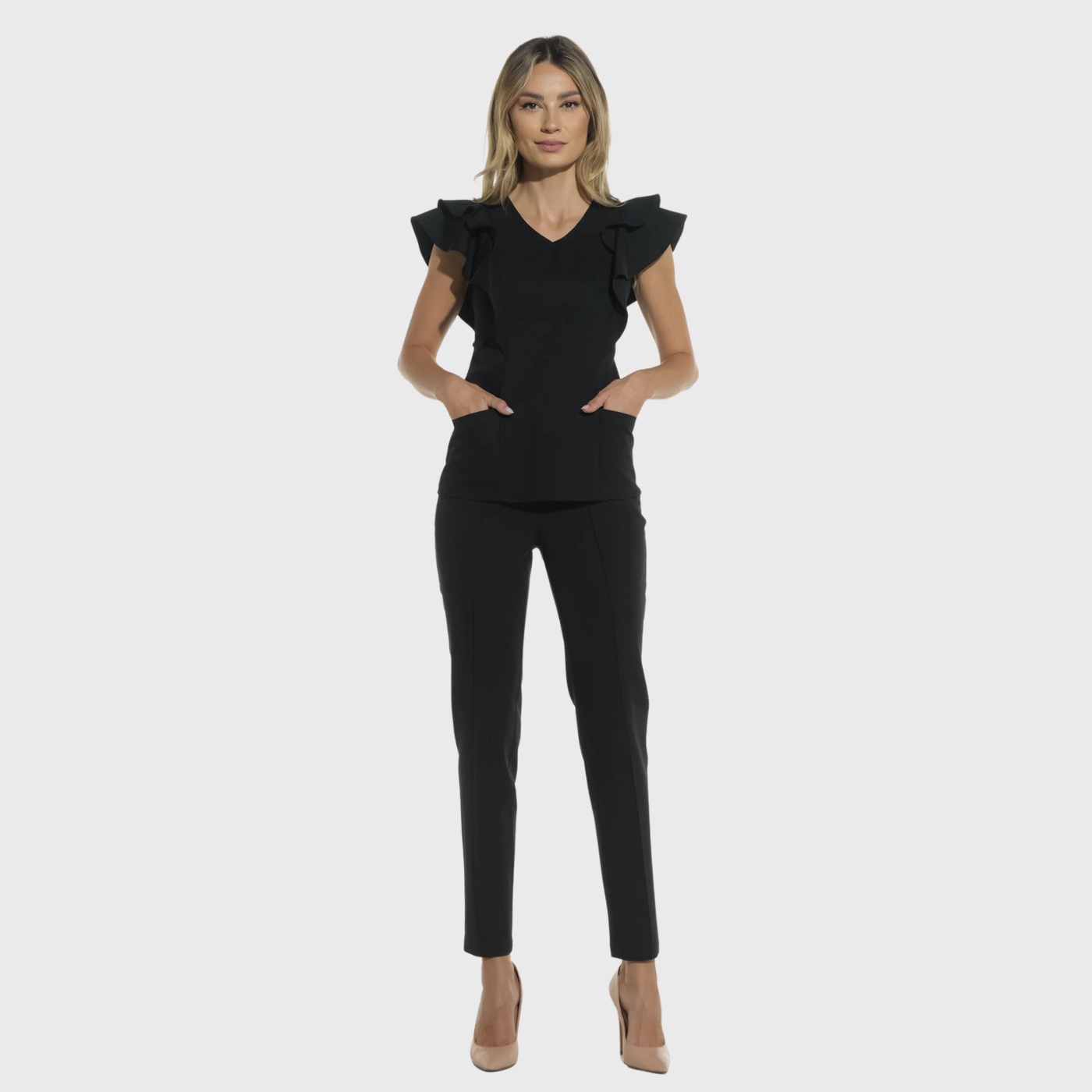 Women's Business Casual Tapered Nursing Scrub Pants