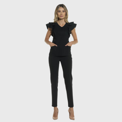 Women's Business Casual Tapered Nursing Scrub Pants