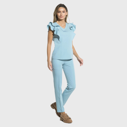 Women's Business Casual Tapered Nursing Scrub Pants