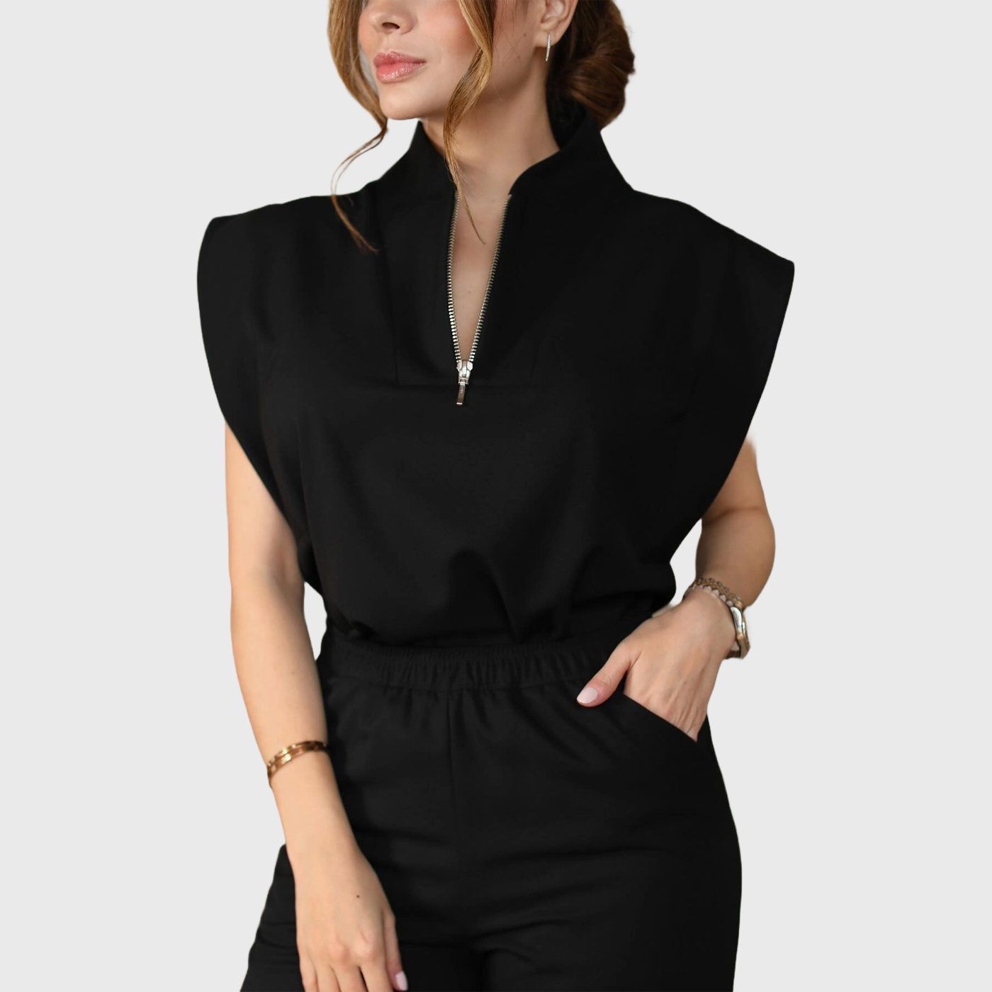 Women's Thin Waist Slim Fit Scrub Top