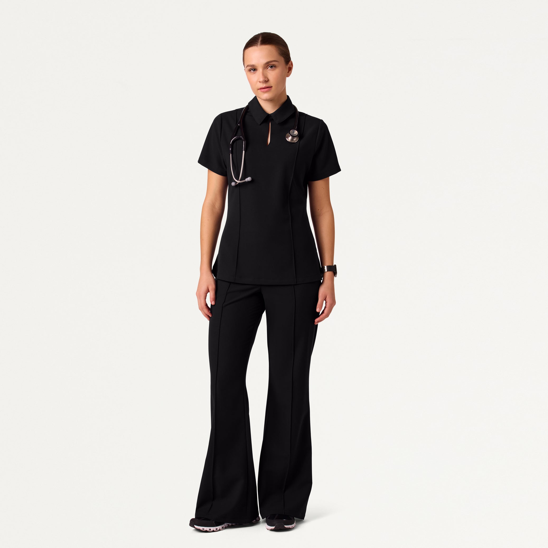 Women’s Slim Modern Polo Scrub Top