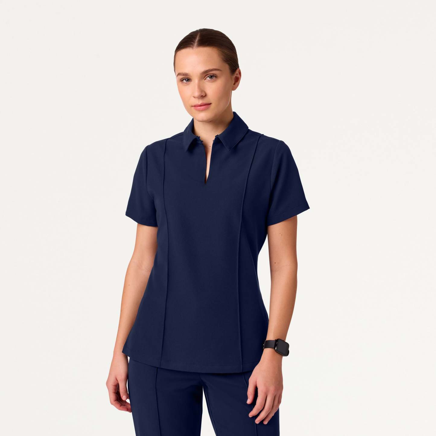 Women’s Slim Modern Polo Scrub Set JA01