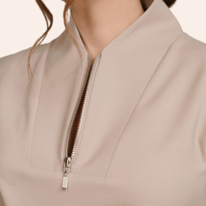 Women's Zip Collar Scrub Set CPWC1