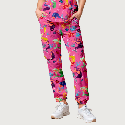 Women’s Mermaid Cuffed Scrub Pants