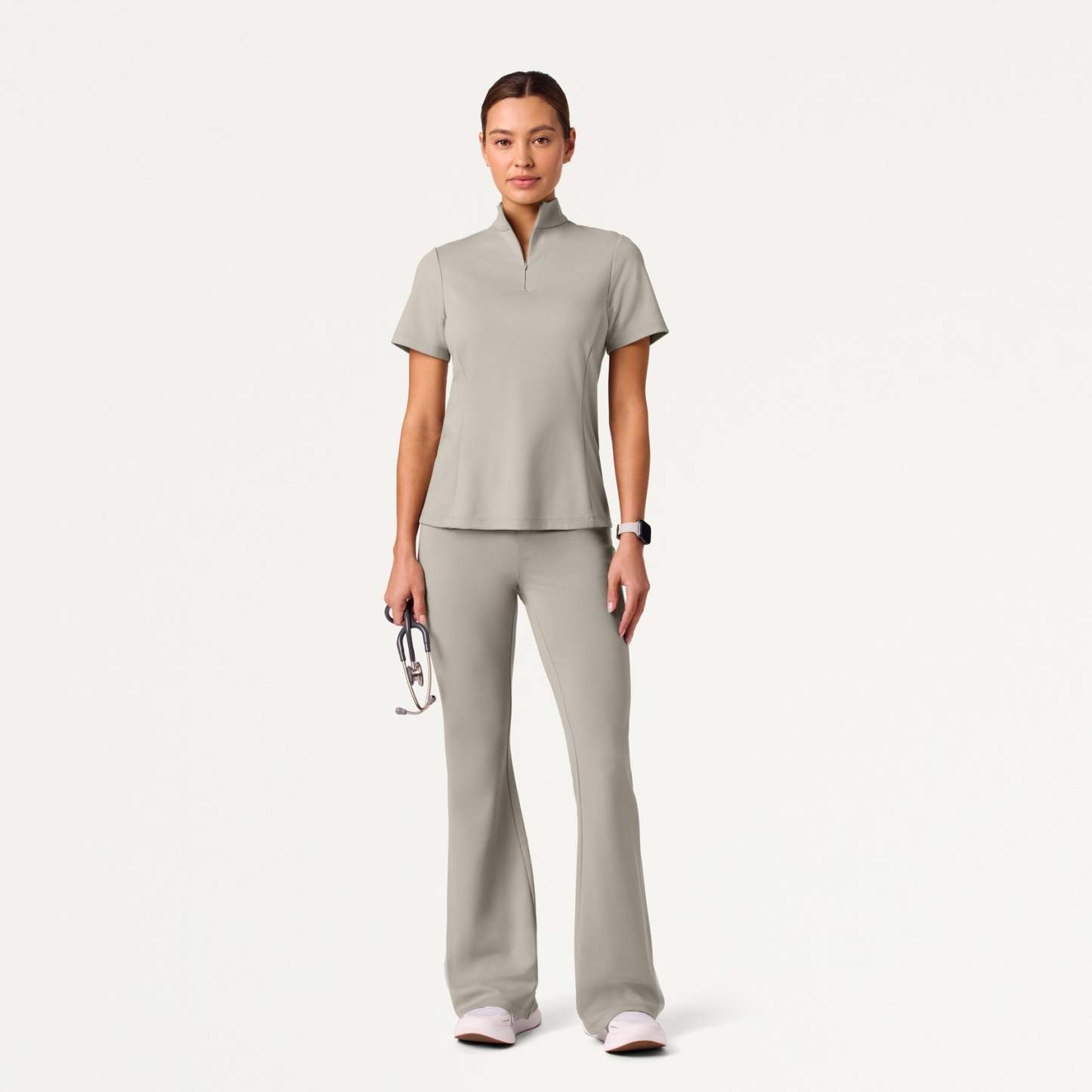 Women’s Slim Half-Zip Soft Scrub Set JA02
