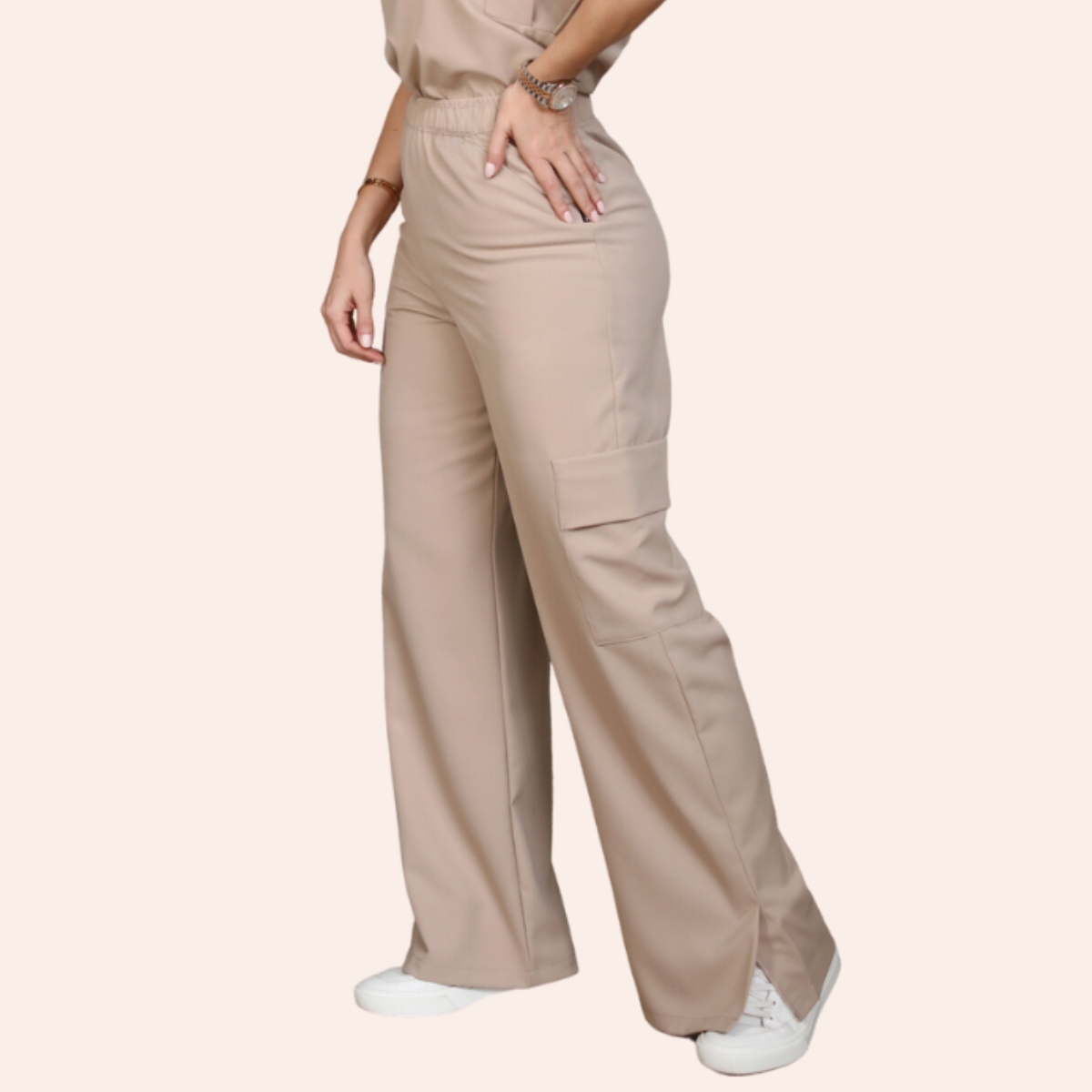 Women's Zip Collar Scrub Set CPWC1