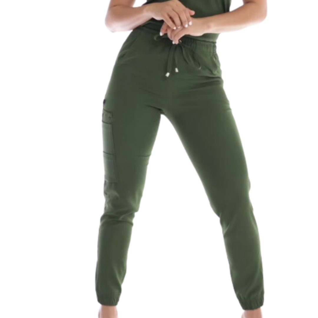 Women's Slim Four Pockeets Scrub Pants