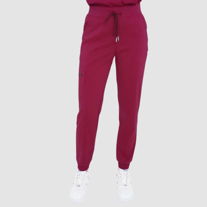 Female Nurse Straight-Leg Hand-Wiping Scrub Pants