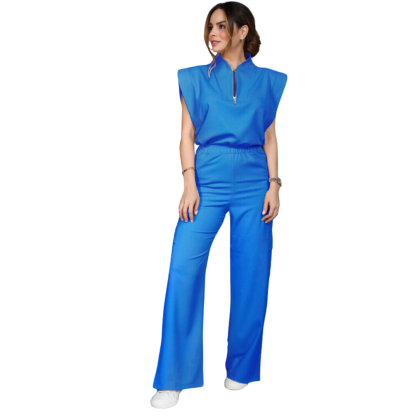 Women's Zip Collar Scrub Set CPWC1