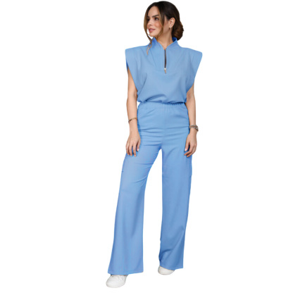 Women's Zip Collar Scrub Set CPWC1