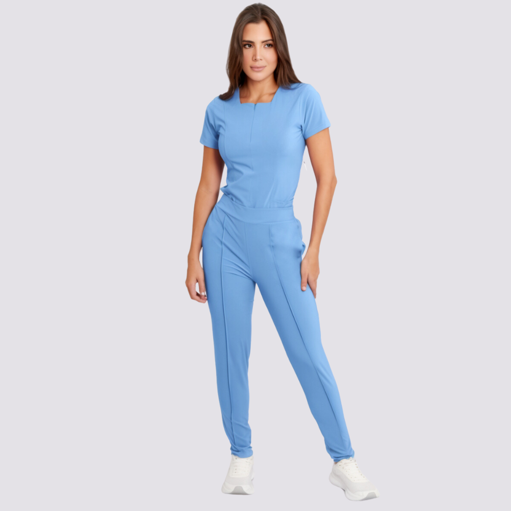 Women's High-waisted Plain Front Scrub Pant™