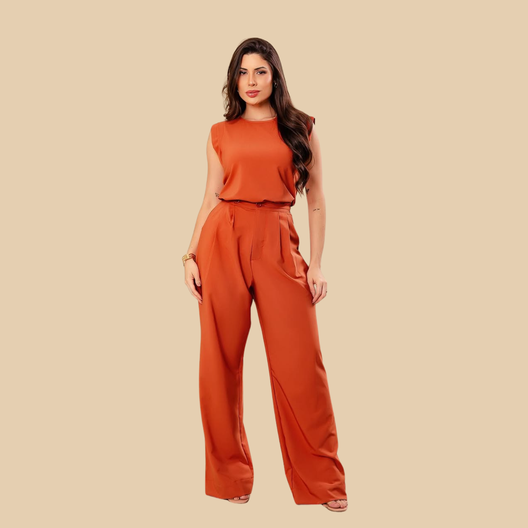 Women's Fashionable Wide-leg Scrub Pants