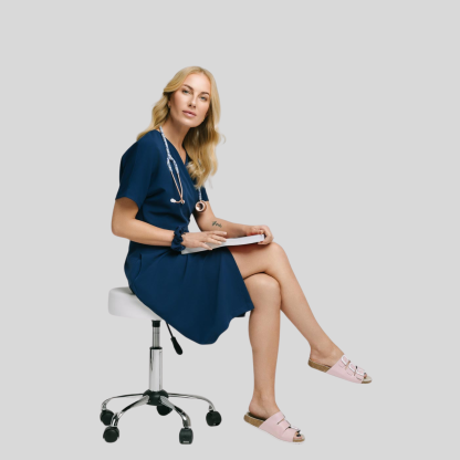 Medical Comfort Knee-length Scrub Dress