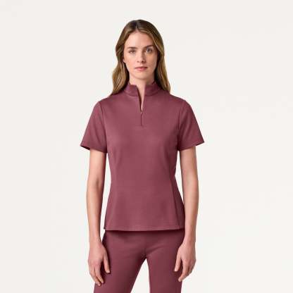 Women’s Slim Half-Zip Soft Scrub Set JA02