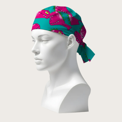 Pink Rex Printed Surgical Caps