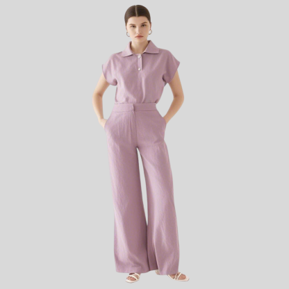 Female Nurse Collared Scrub Top
