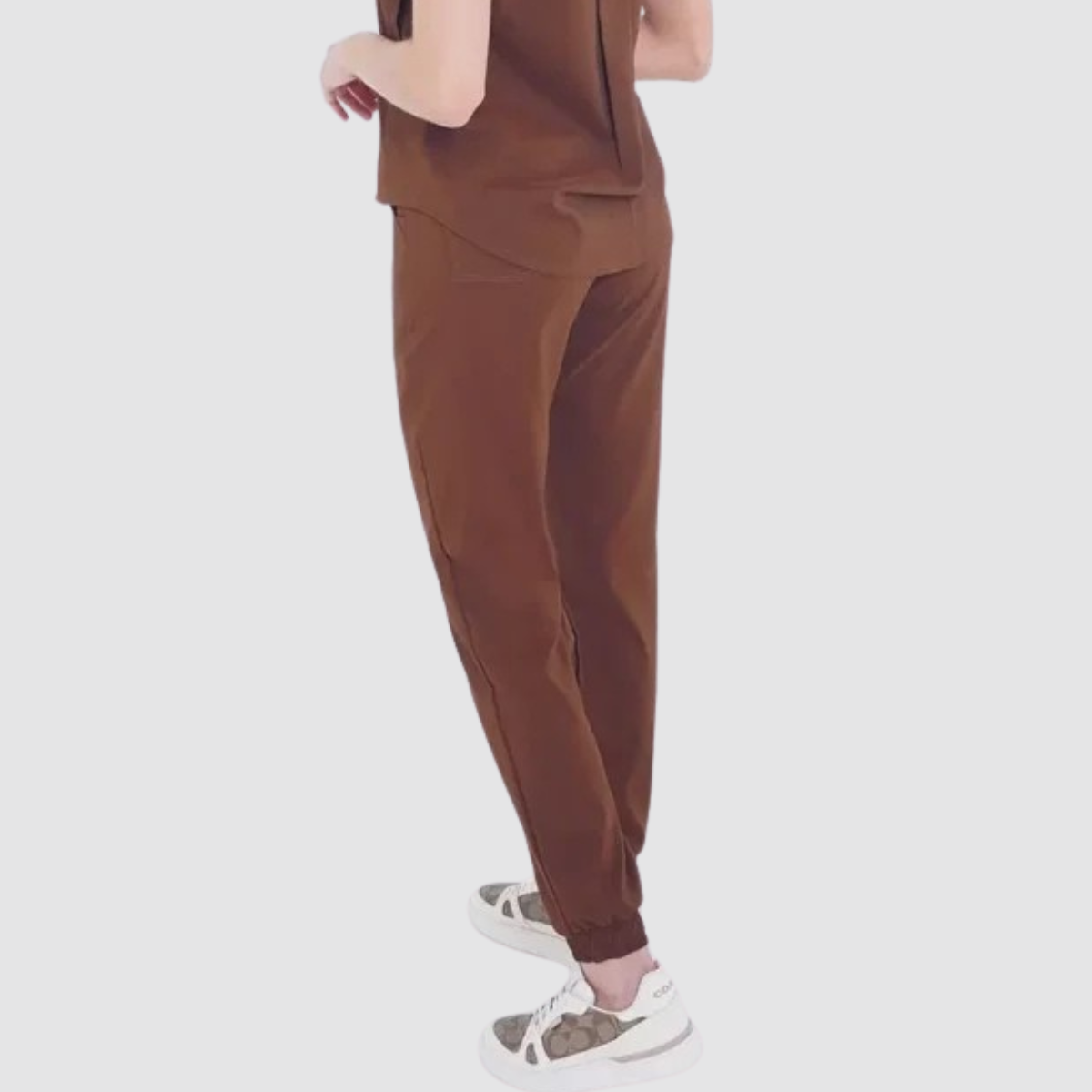 Female Nurse Straight-Leg Hand-Wiping Scrub Pants