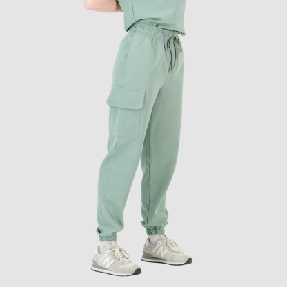 Casual and Comfortable Cuffed Scrub Pants For Nurse  