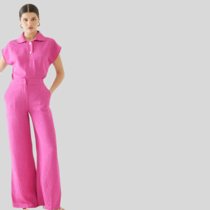 Female Nurse Collared Scrub Top