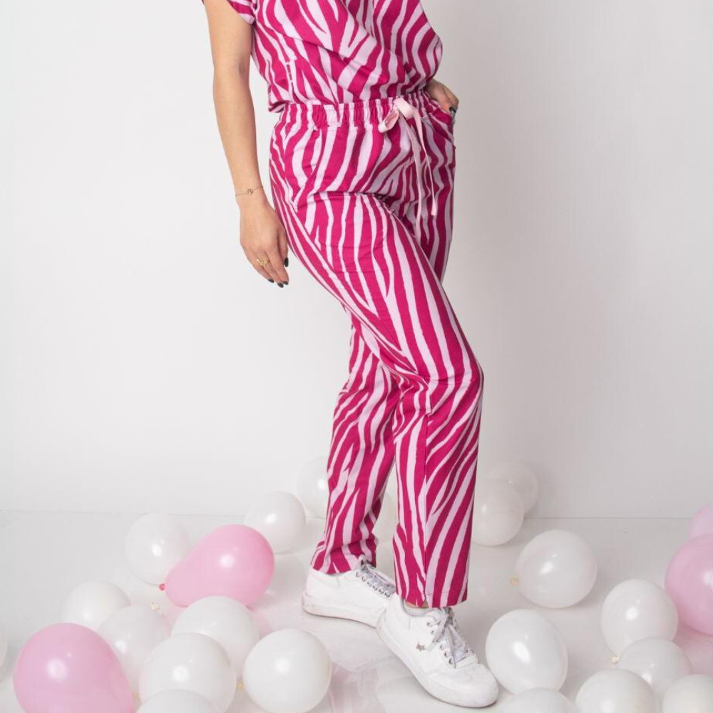 Women's Ankle Slit Printed Scrub Pant™