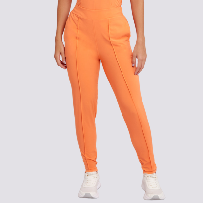 Women's High-waisted Plain Front Scrub Pant™