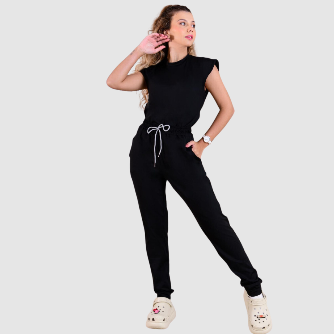 Women's Round Neck Nurse Scrub Top