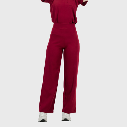 Women's High Waist Wide Leg Scrub Pants