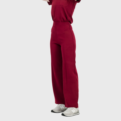 Women's High Waist Wide Leg Scrub Pants