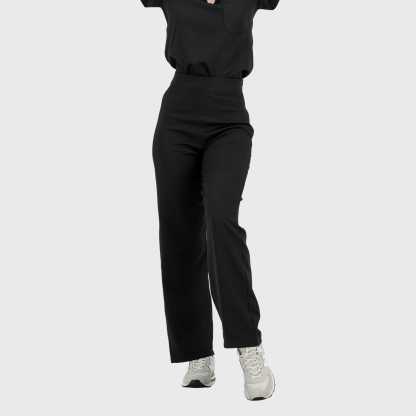 Women's High Waist Wide Leg Scrub Pants