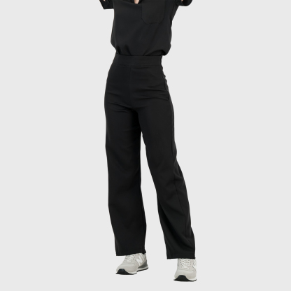 Women's High Waist Wide Leg Scrub Pants