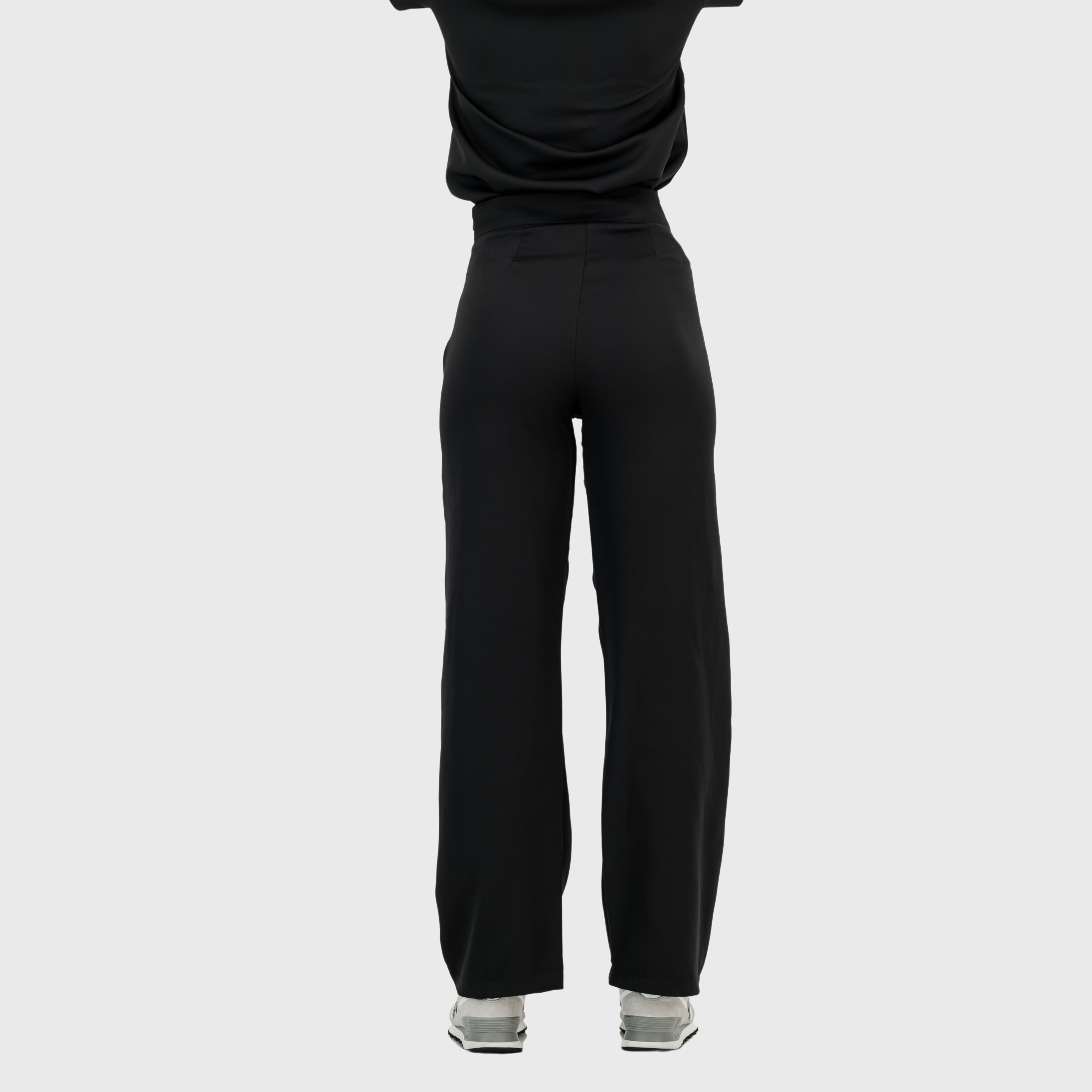 Women's High Waist Wide Leg Scrub Pants