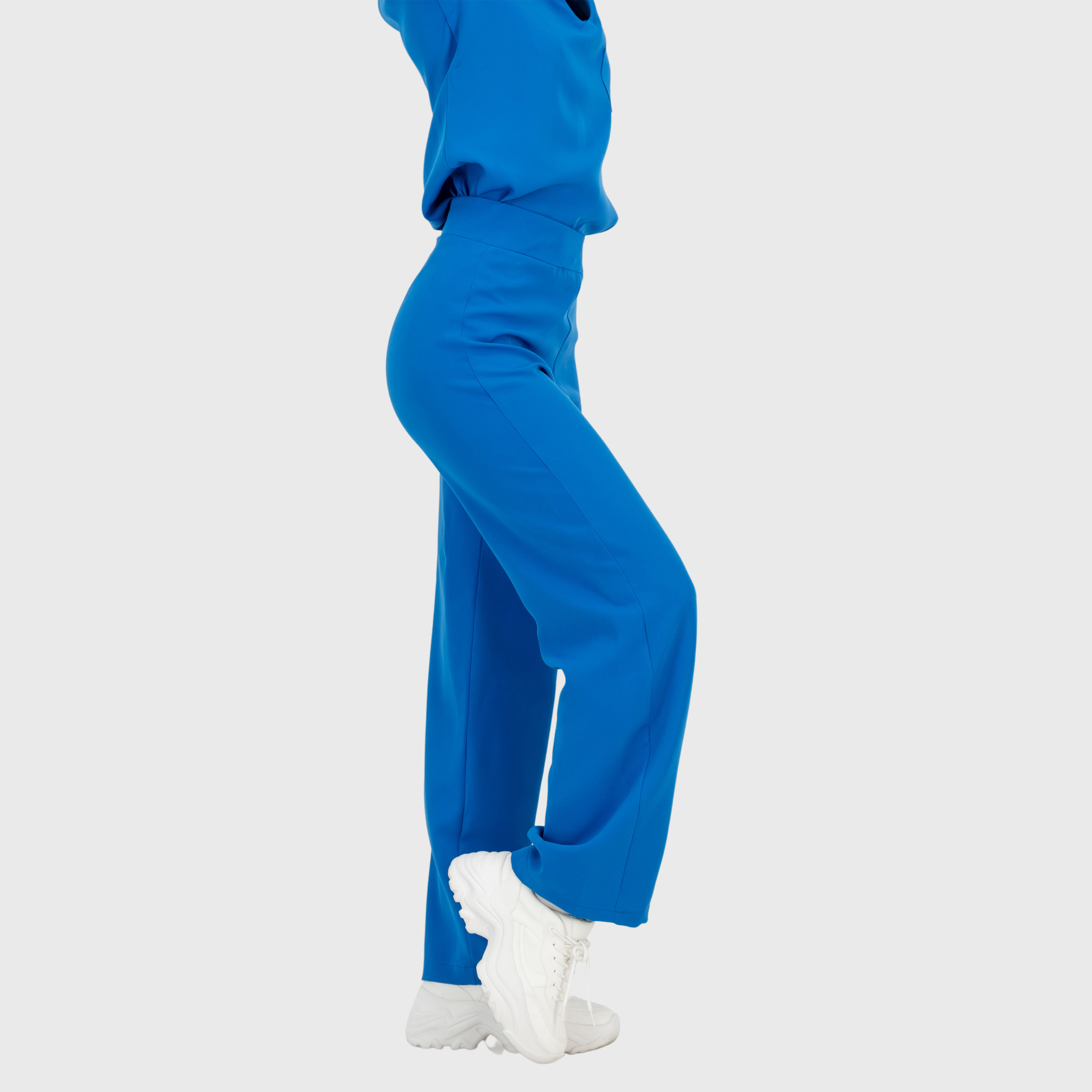 Women's High Waist Wide Leg Scrub Pants
