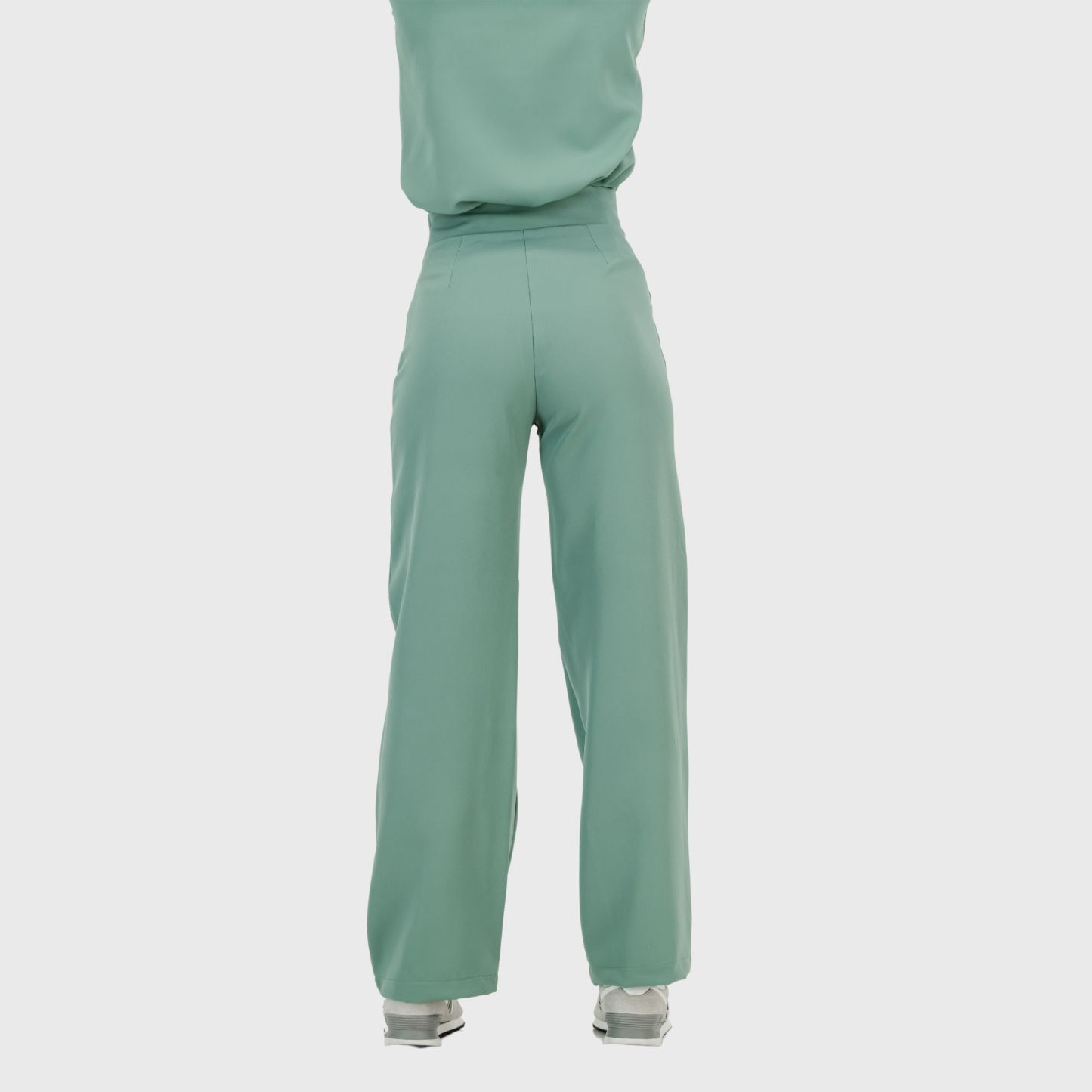 Women's High Waist Wide Leg Scrub Pants