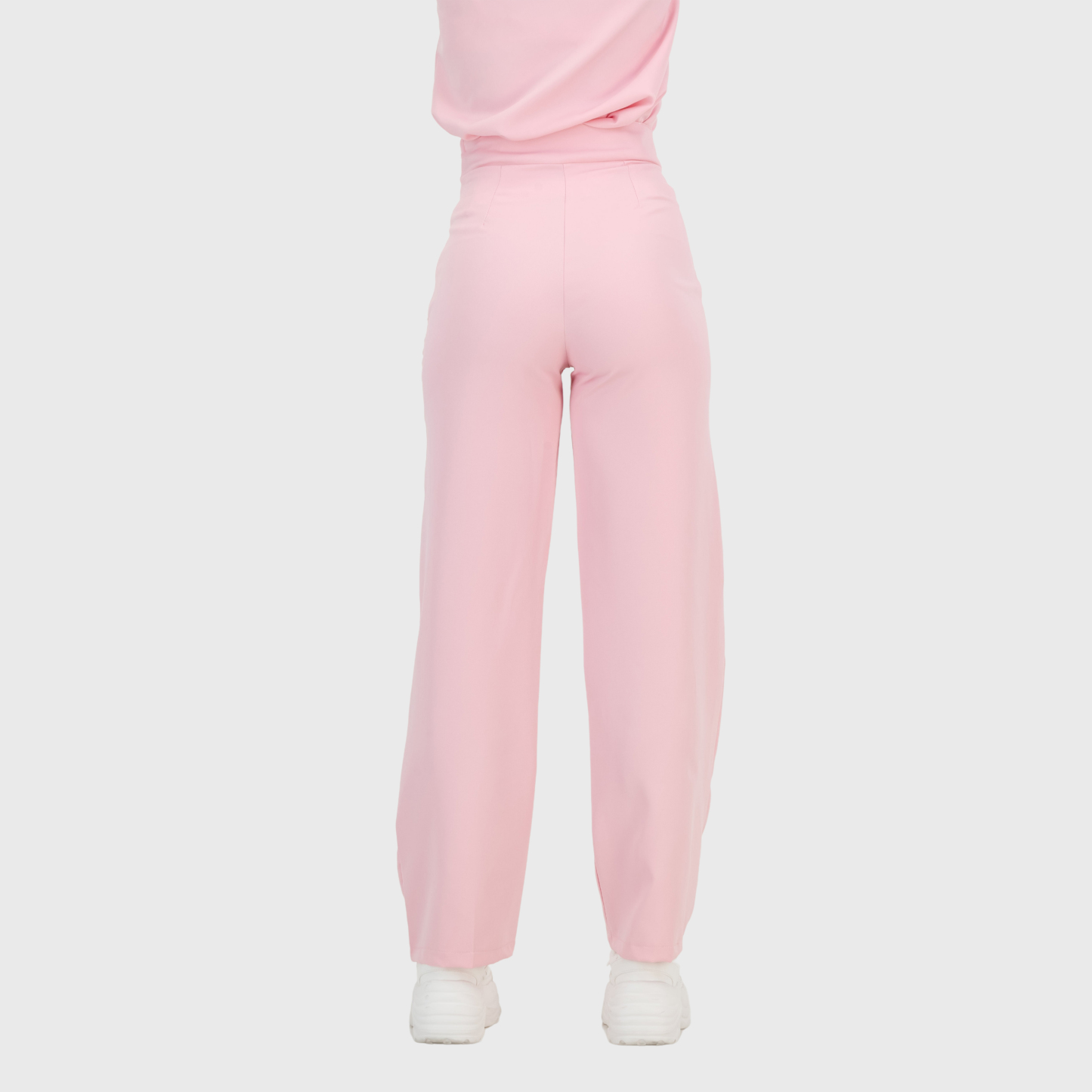 Women's High Waist Wide Leg Scrub Pants