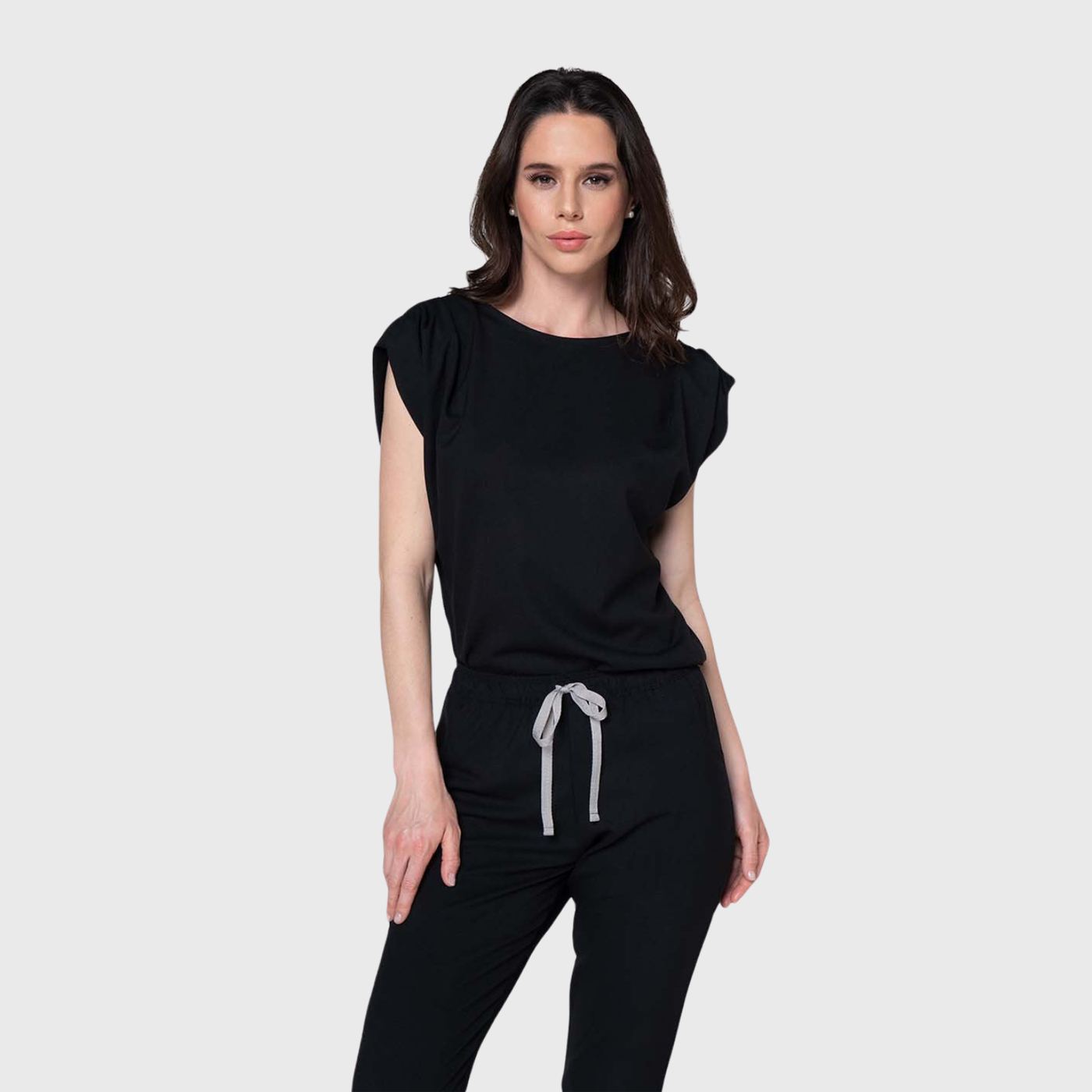 Women's Pleated Fly Sleeve Scrub Top