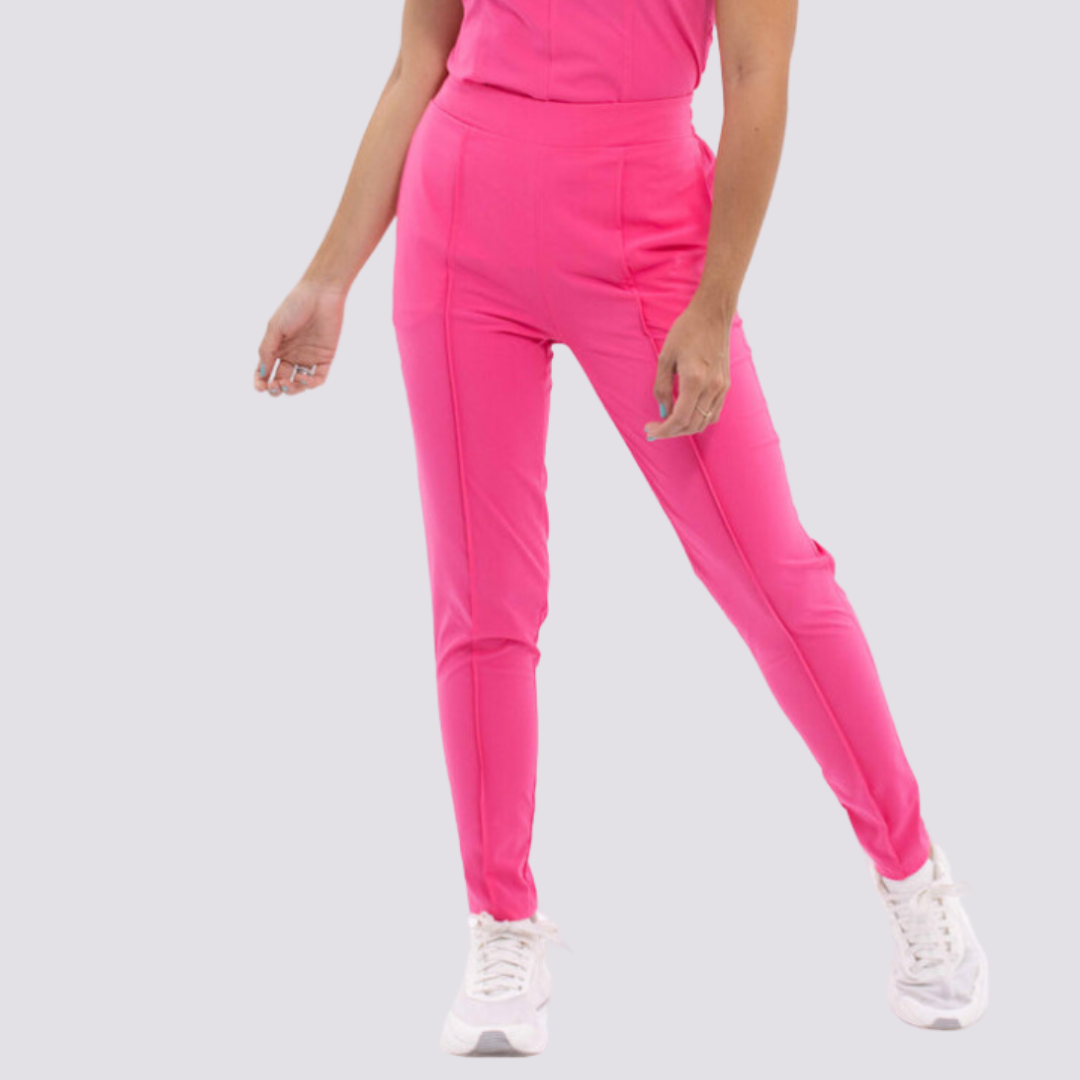 Women's High-waisted Plain Front Scrub Pant™