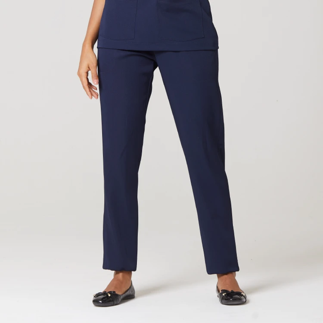 Women's Adjustable tightness Straight Leg Scrub Pants