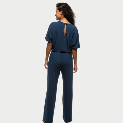 Women's V-neckline Jumpsuit With Elastic Waistband™