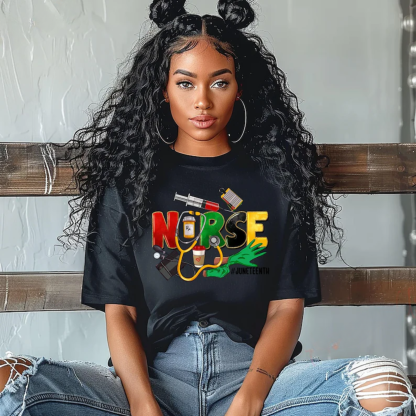 Juneteenth Nurse Shirt