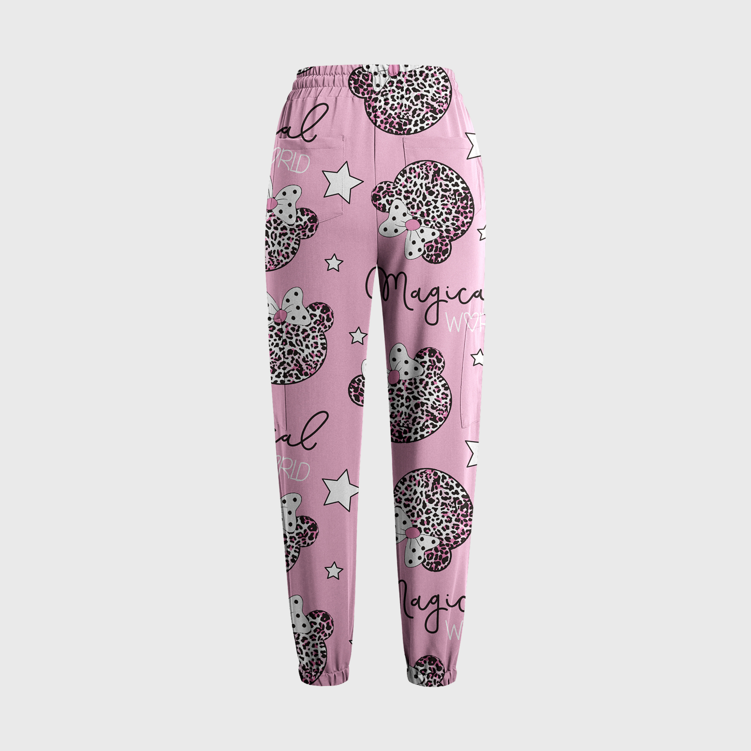 Women's Cute Mouse 6 Pockets Scrub Pants™