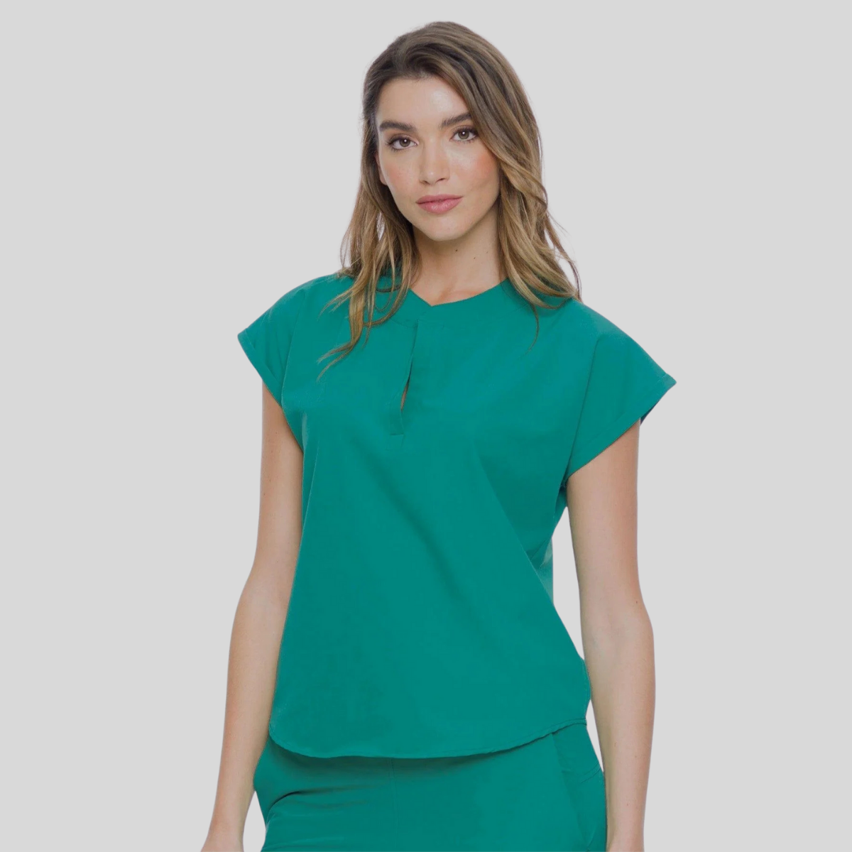 Women's Short Sleeve Simple Professional Scrub Top