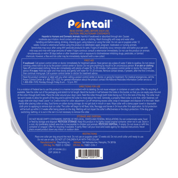 Pointail Essential Oil Collar For Dogs