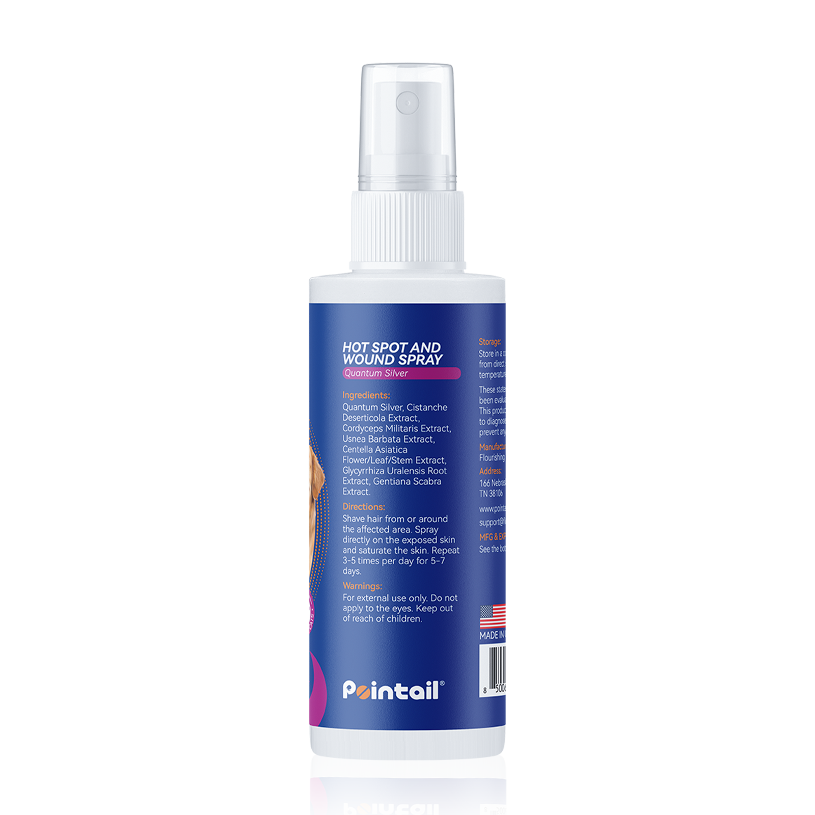 Pointail Hot Spot And Wound Spray