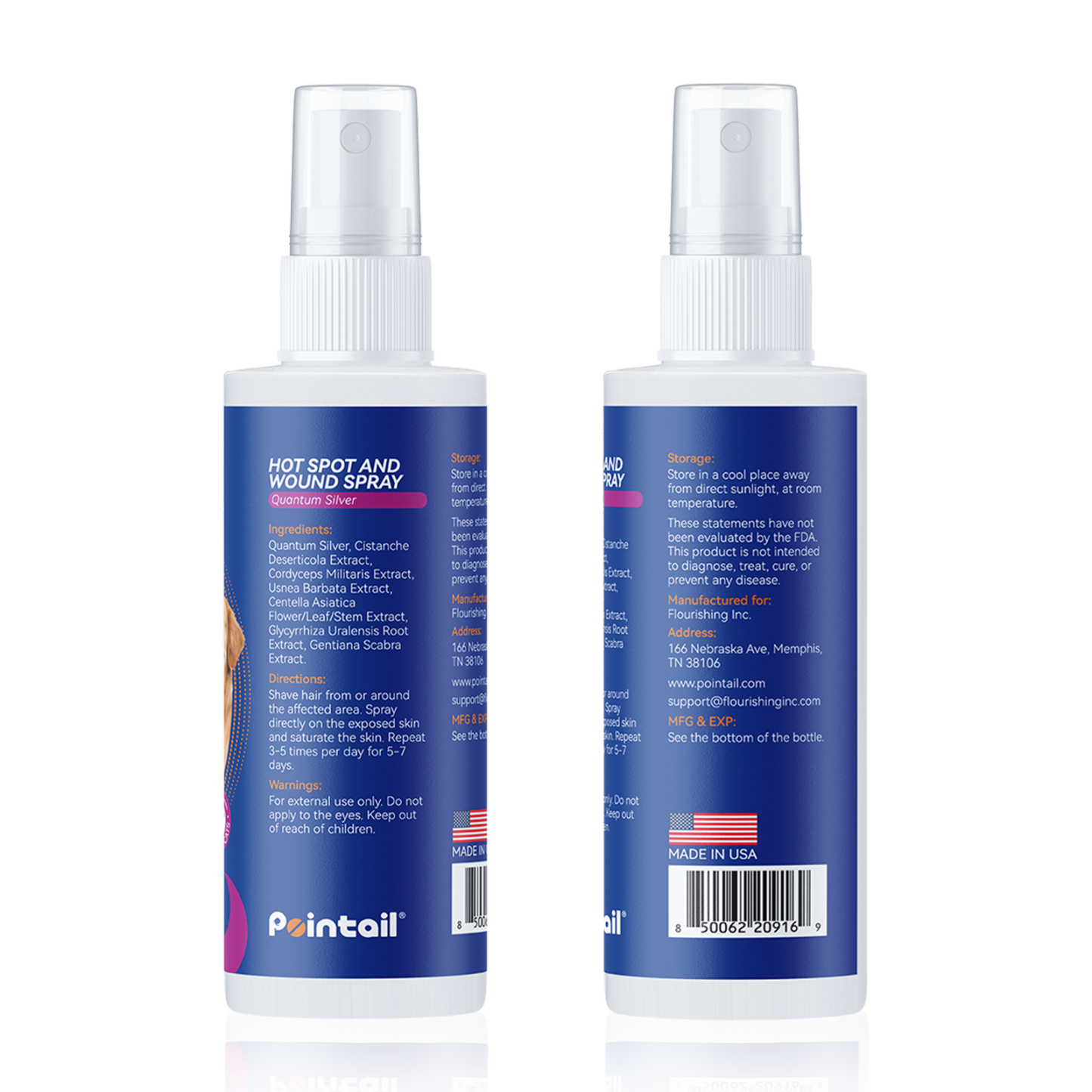Pointail Hot Spot And Wound Spray