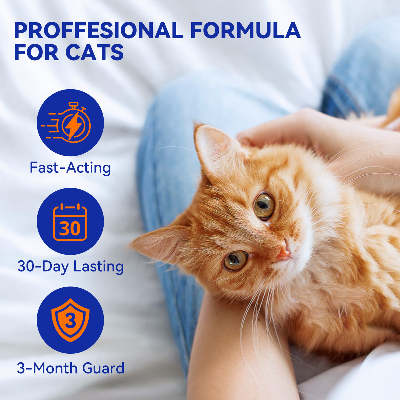 Pointail ADDCOOL FOR CATS Plus Flea & Tick Topical - Kills Fleas, Ticks & Flea Eggs for 30-Day Protection