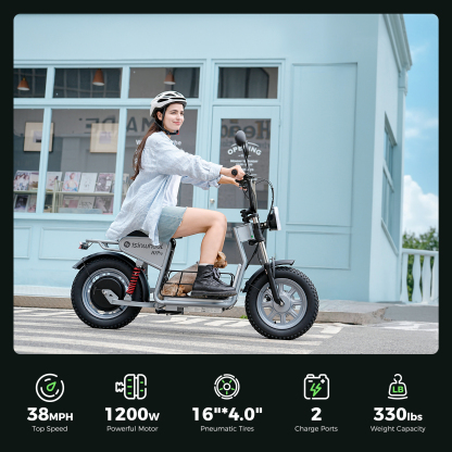 isinwheel H7Pro Trottinette électrique 1200W avec siège